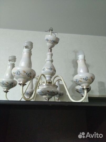 Люстра форфоровая.ссср