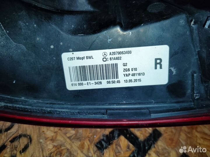 Фонарь e-класс купе w212