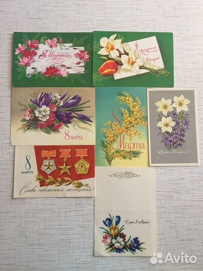 Открытки СССР чистые