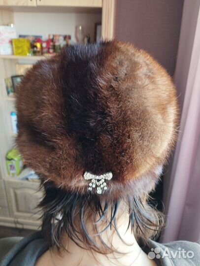 Шапка норковая женская бу