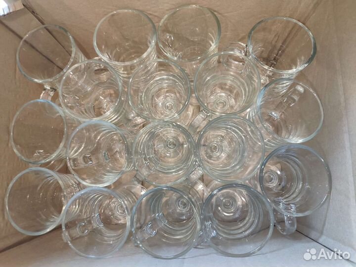 Стеклянные стаканы для капучино / латте