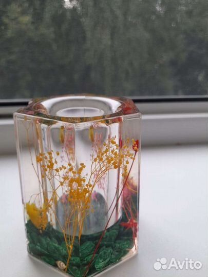 Комнатный термометр с настольным стаканчиком