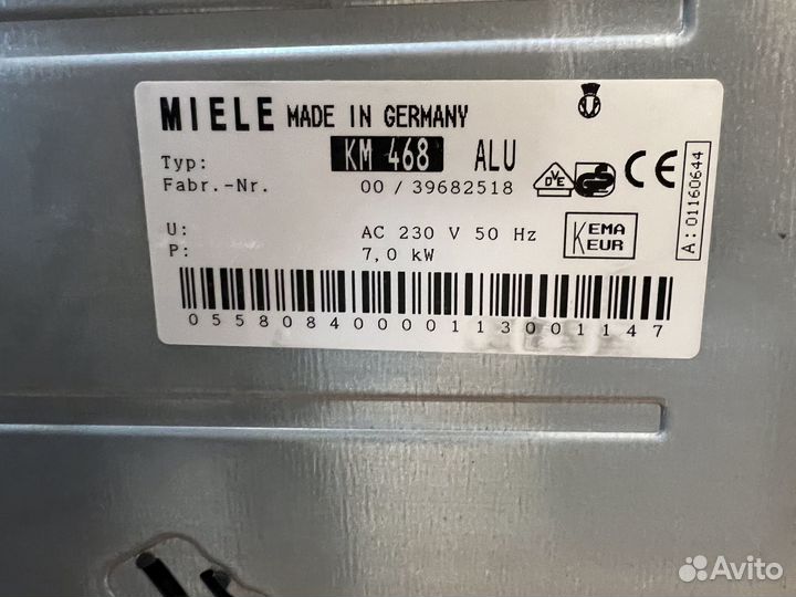 Варочная панель Miele премиум класса