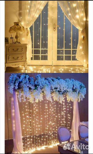 Гирлянда штора 3х3 светодиодная