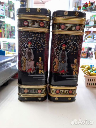 Жестяная банка для весового чая