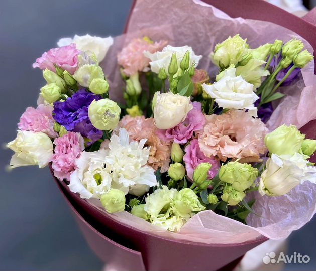 Букеты из эустомы с доставкой