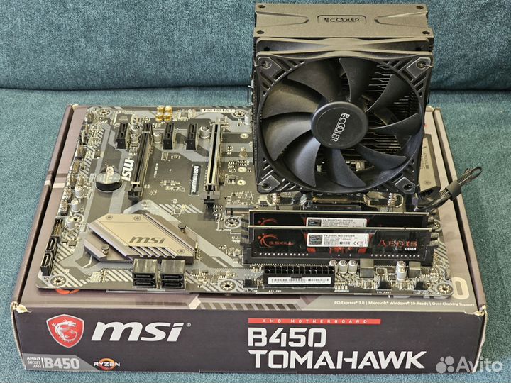 Процессор AMD Ryzen 5 5600G, MSI B450 tomahawk
