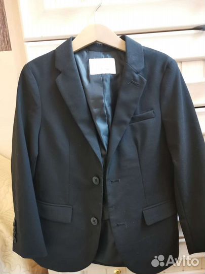Пиджак черный на мальчика, zara (122)