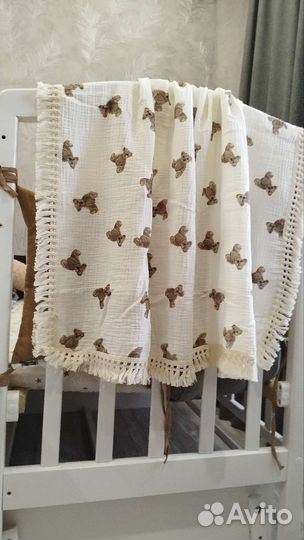 Плед детский муслиновый для малышей