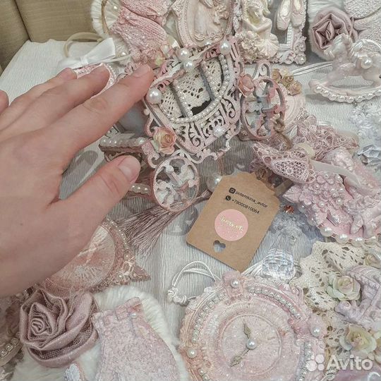 Набор ёлочных украшений ручной работы