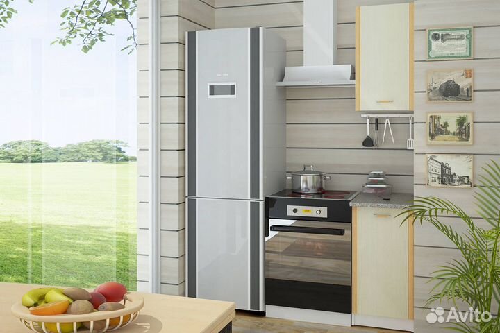 Кухонный гарнитур Бланка 400 стл.095.00 (Белый/Дуб