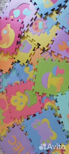 Детский коврик пазл, 30 штук