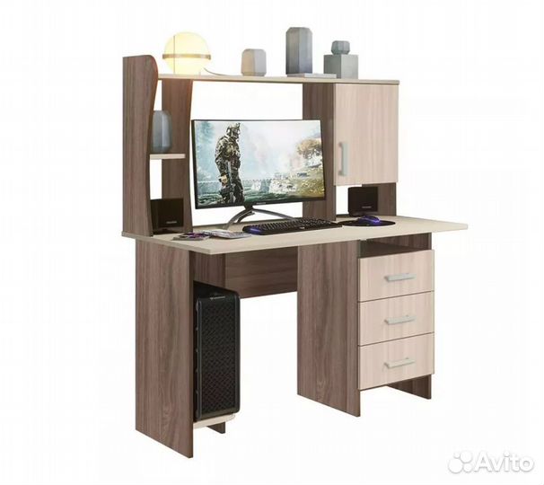 Стол компьютерный №5 ясень шимо новый