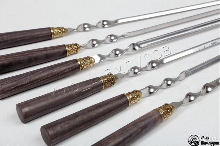 Шампура с деревянной ручкой 