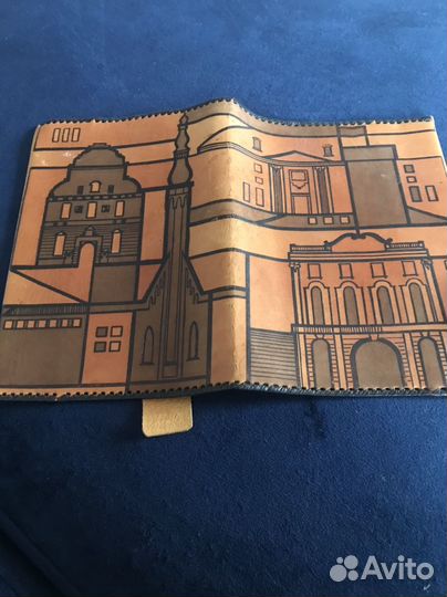 Обложка на книгу кожаная