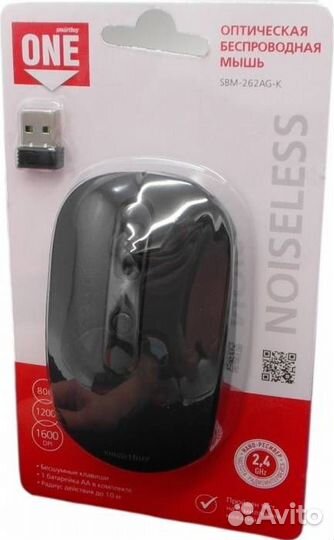 Мышь беспроводная Smartbuy ONE 262AG черная (SBM-2