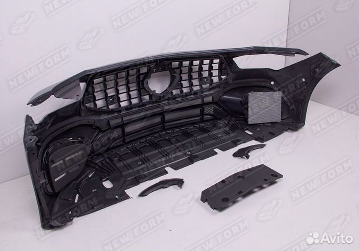 Обвес 45 AMG хром Mercedes CLA C118 X118