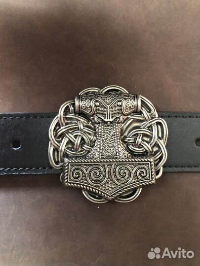 Пряжка «молот Тора» для ремня 40 мм