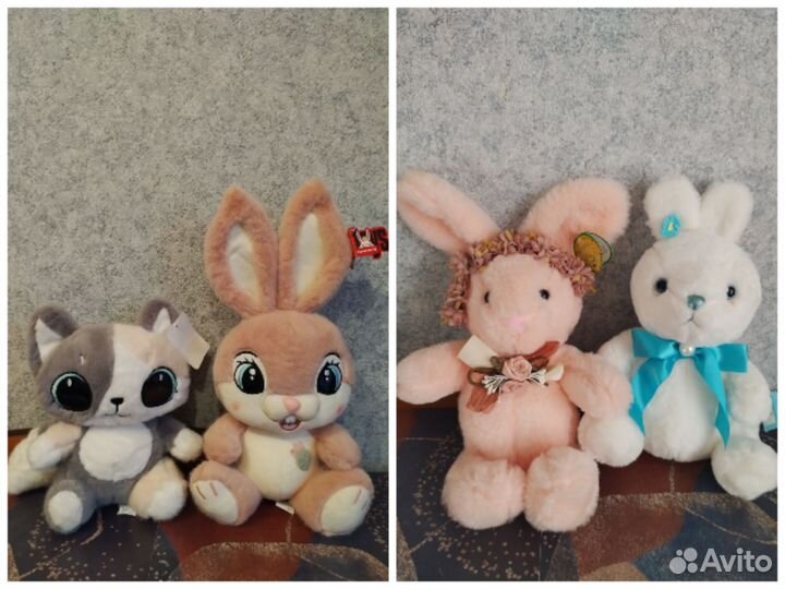 Мягкие игрушки новые Мишки, единороги,драконы, кот