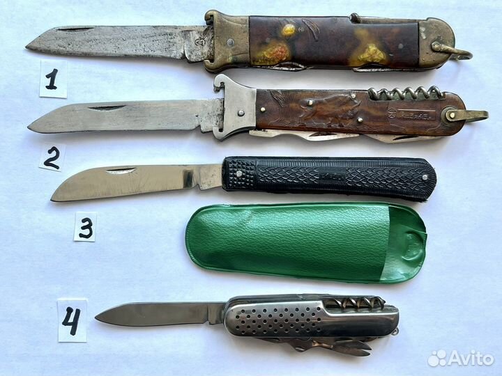 Перочинные ножи ссср, лот 3