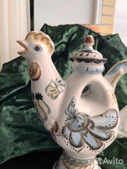 Кувшин, стаканы, керамика, винтаж