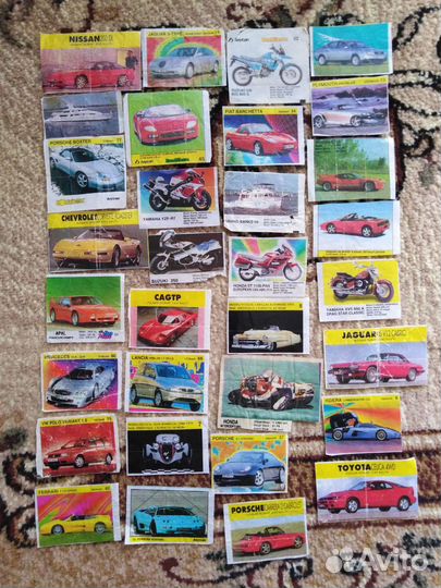 Вкладыши от жвачек турбо и т. д