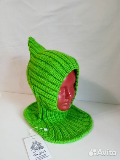 Эльф-шлем демисезонная шапочка