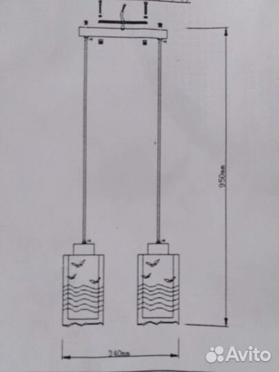 Люстра новая