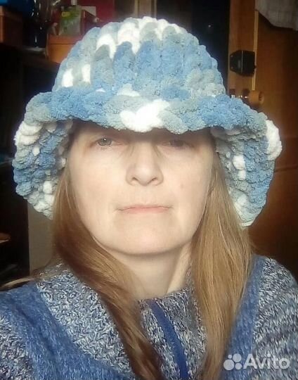 Шляпа женская вязаная