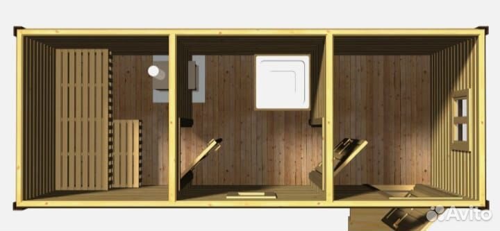 Готовая баня из бруса под ключ