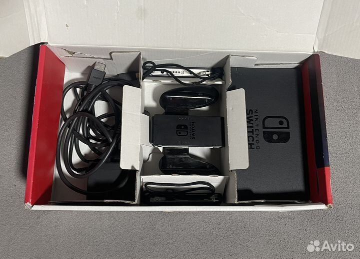 Nintendo Switch rev 2 Чип + 128Gb + Игры