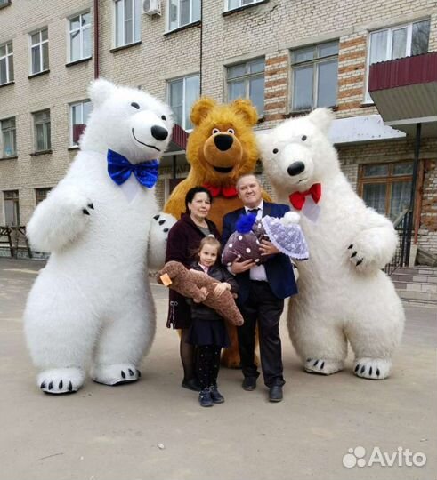 Экспресс поздравление от большой белый мишка Умка