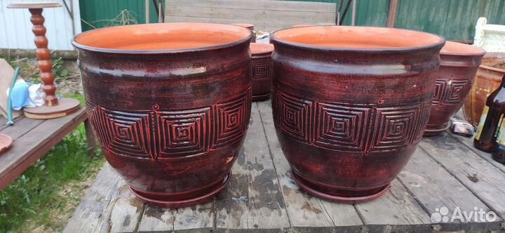 Горшок для цветов керамический