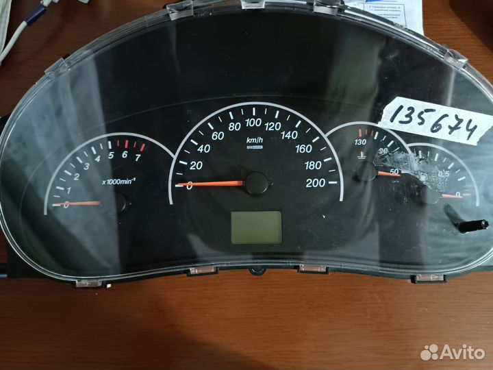 Комбинация приборов на приору