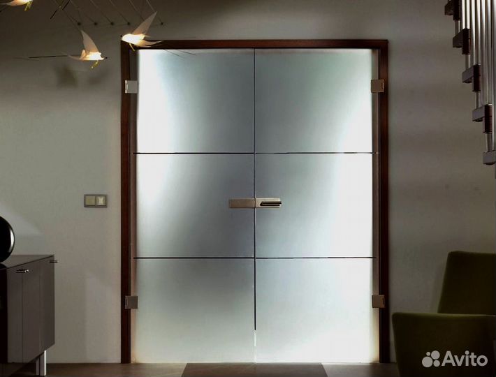 Дверь стеклянная межкомнатная