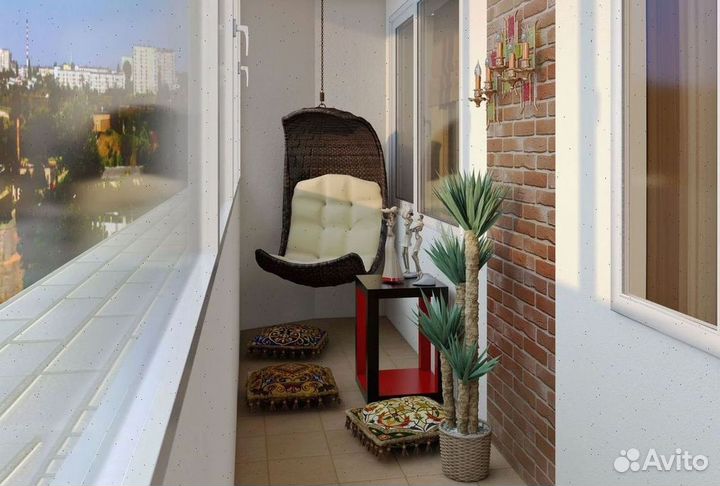 Лоджия 6м под ключ