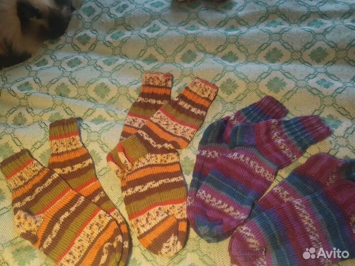 Носки вязанные, ручная работа