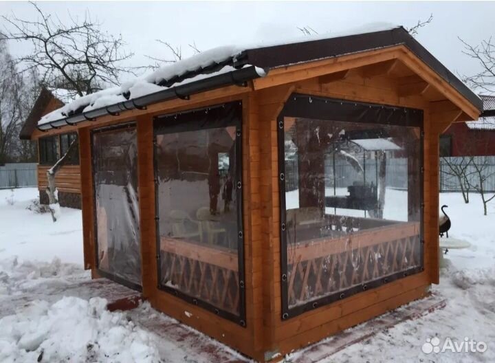 Мягкие окна для беседки