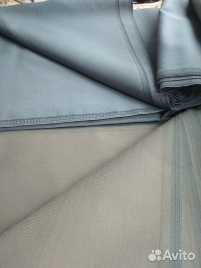 Отрезы шерсть костюмная СССР: 2 серых,1 молочный