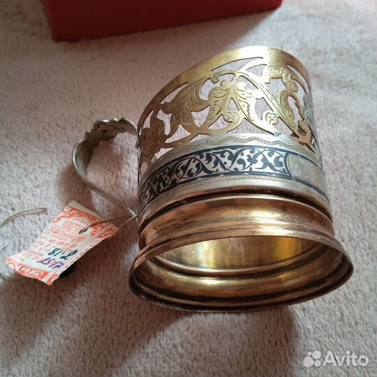 Подстаканник Кубачи, серебро
