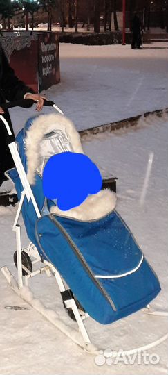 Детские санки коляска бу