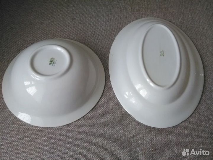 Блюдо фарфор винтаж СССР зик