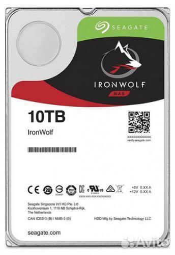 Жесткий диск Seagate 10TB IronWolf