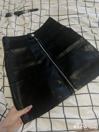 Кожаная юбка