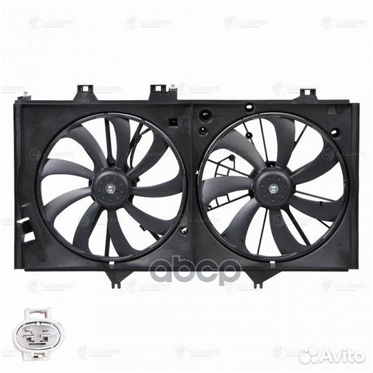 Э/вентиляторы охл. с кожухом (2 вент.) для а/м