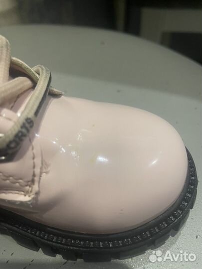 Ботинки осенние розовые