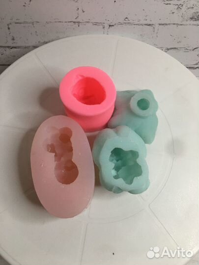Различные силиконовые формы для мыла