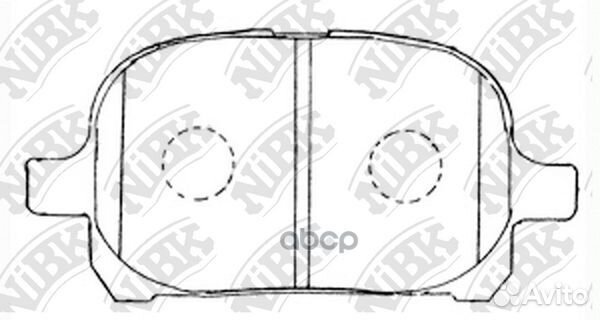 Колодки тормозные дисковые передние NiBK PN1401