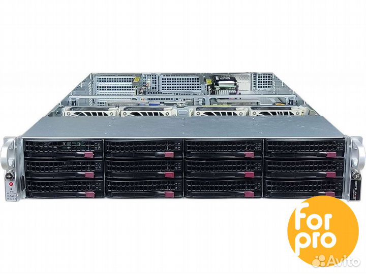 Supermicro 2U X10DRU 12LFF 2xE5-2630v3 128GB, 9361