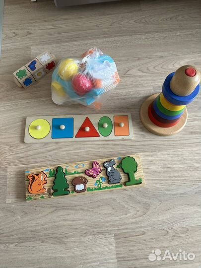 Деревянные развивающие игрушки